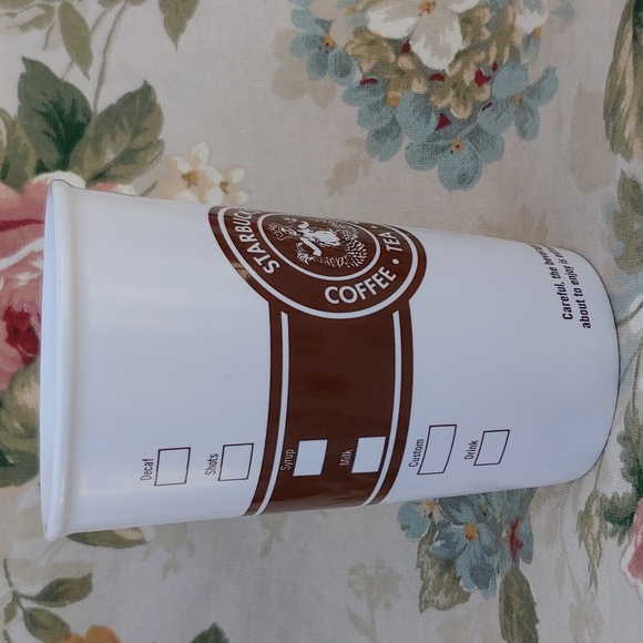 Starbucks Vintage 2008 Tall Ceramic Mug with Original Brown Siren Logo 16 fl oz - Picture 13 of 14